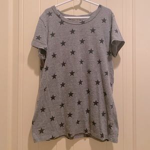 Grey star alternative apparel t-shirt